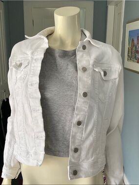 GAP white demin jacket